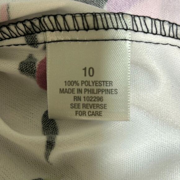 Dressbarn Women Y2K Floral Babydoll Midi Dress Size 10 Bloomcore Picnic Feminine - Picture 7 of 11